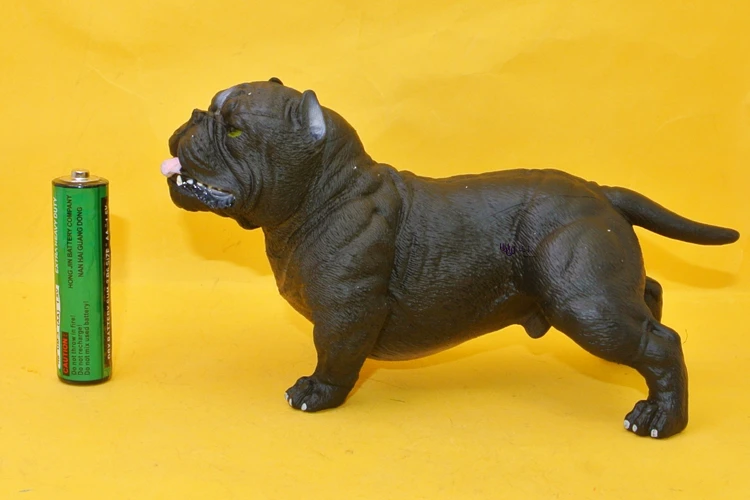 Горячие игрушки: американский черный и белый bully pitbull Bully модель моделирования