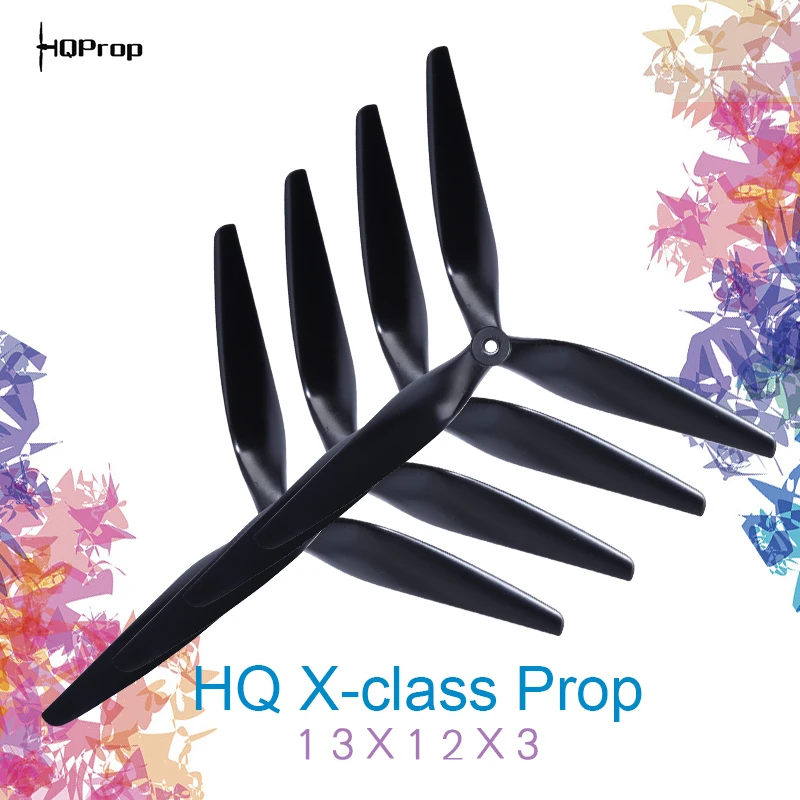 HQ PROP X class Prop 13X12X3 1312 13 дюймов 3 Лопасти/tri blade CW CCW черный углеродный усиленный
