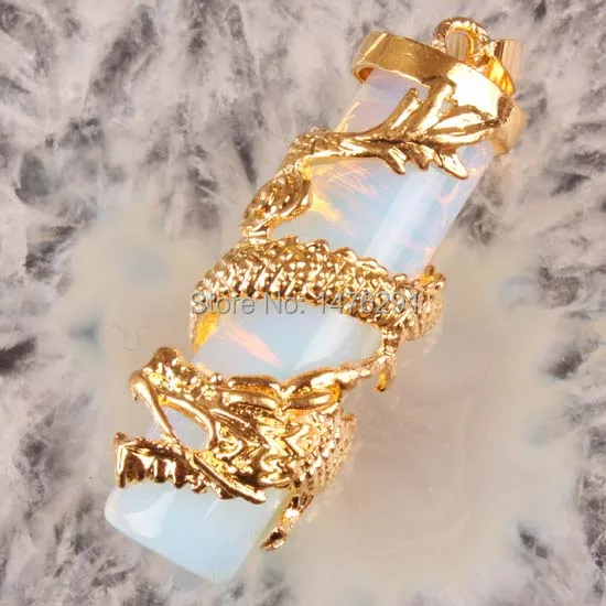 Новинка 40x15 мм опалитовый Дракон колонна бисер маятниковая Подвеска 1 шт.|pendulum