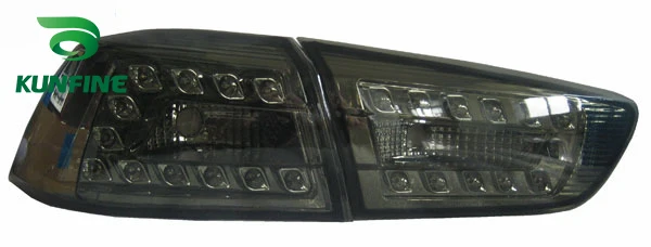KUNFINE пара автомобиля фонарь в сборе для MITSUBSHI LANCER 2010-2016LED стоп с поворотом световой