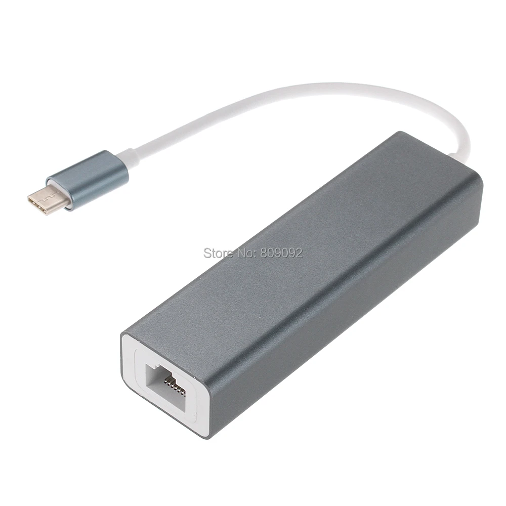 Алюминиевая Проводная сетевая карта Type-C USB 3 1 к RJ45 Gigabit Ethernet адаптер LAN с 2 портами