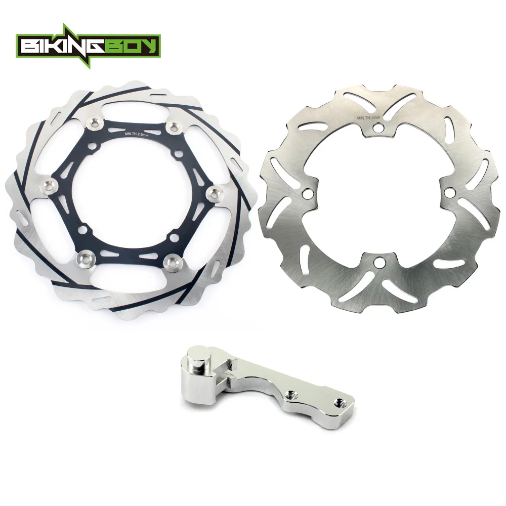 Groove Sliver Rear BIKINGBOY РМЗ 250 07-17 RM-Z 450 05-17 16 15 14 13 09 RMX 450, 10, 11, 12, негабаритных 270 мм спереди и сзади тормозной диск кронштейн адаптера переменного тока - Цвет: Groove Sliver Rear
