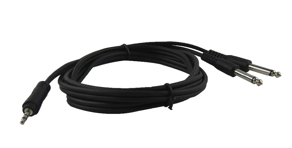 STARAUDIO SMJC-180CM Pro Stage 6 футов (1 8 м) 3 5 мм штекер стерео на двойной 1/4 ''Мужской моно