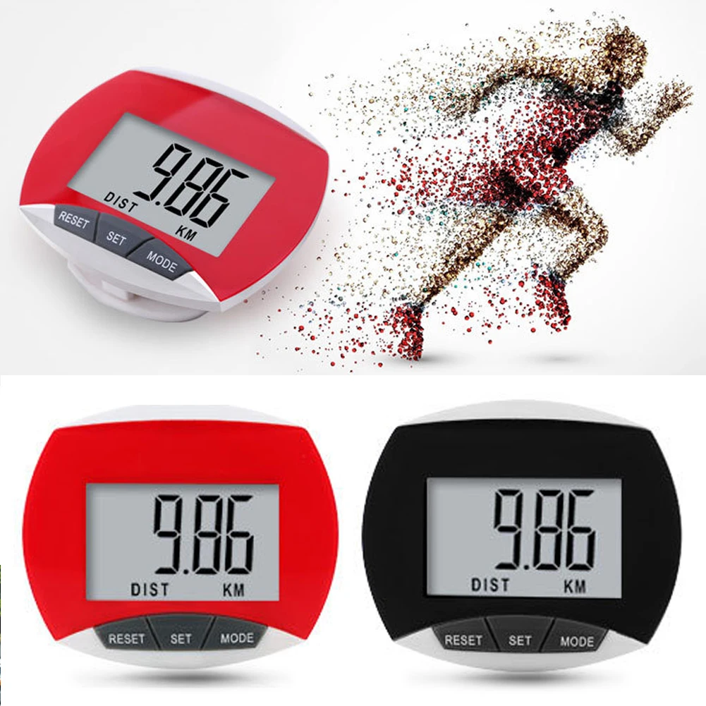 Sports Fitness Running Calories Steps Counting Device LCD Digital Step Pedometer Walking Calorie Tracker Distance Run Belt Clip | Спорт и