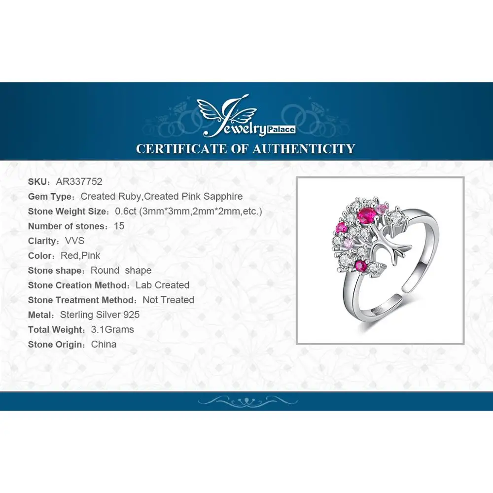 JewelryPalace с камнем соответствующий месяцу рождения июлю создан красный рубин