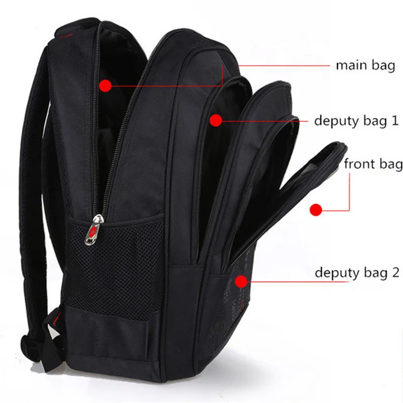 Men Backpacks New Nylon School Bags for Teenagers Large Capacity Women Travel Knapsacks Men's 17 inch Laptop Backpack | Багаж и сумки