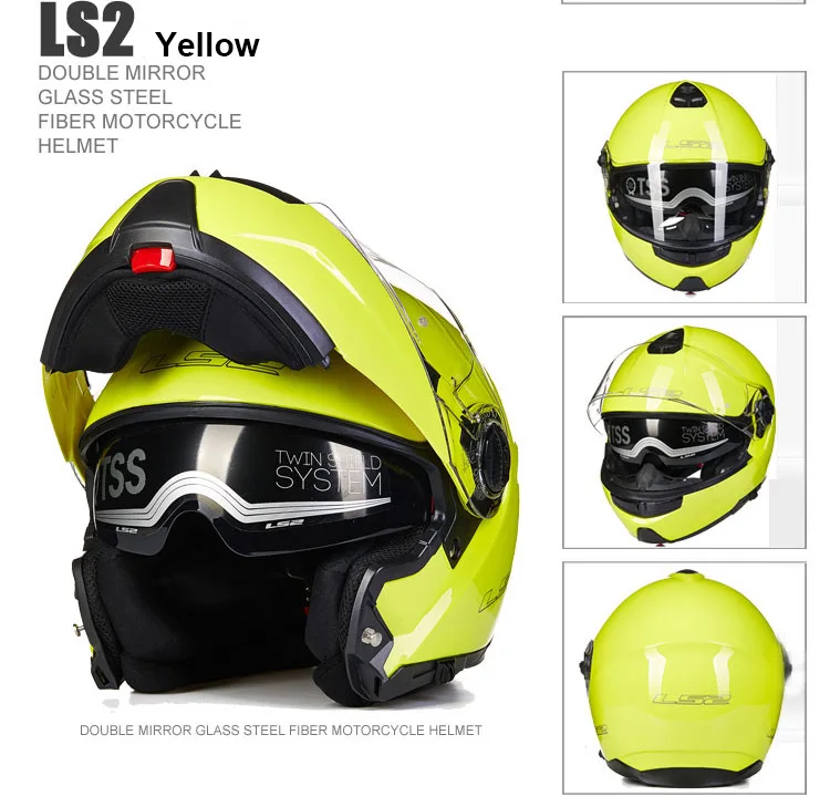 LS2 FF325 модульный moto rcycle шлем с внутренним солнцезащитным козырьком объектив флип-ап спортивный щит moto шлемы ECE полное лицо moto rbike шлем