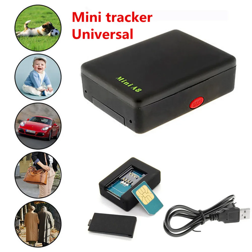 Мини трекер A8 GSM/GPRS/LBS система отслеживания устройство для отслеживания|a8 tracker|global
