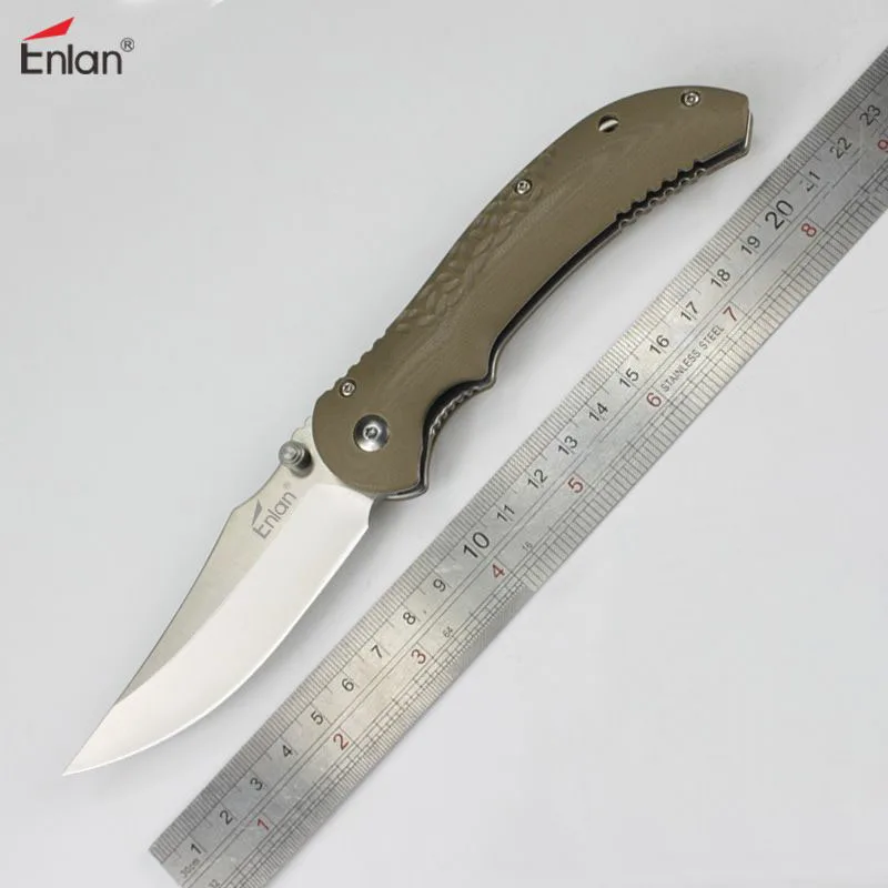 Складной нож Enlan EW080 8Cr13Mov клинок рукоятка из G10 тактические инструменты для