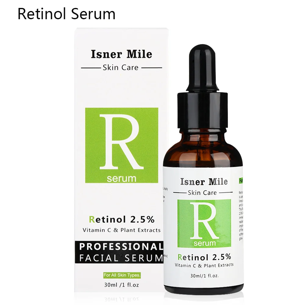 Retionel Serum Витамин с 20% сыворотка с гиалуроновой кислотой ретинол Isner Mile 30 мл V 2.5% Сыворотка для лица против морщин Отбеливающая увлажняющая уход за кожей - Цвет: Retionel Serum
