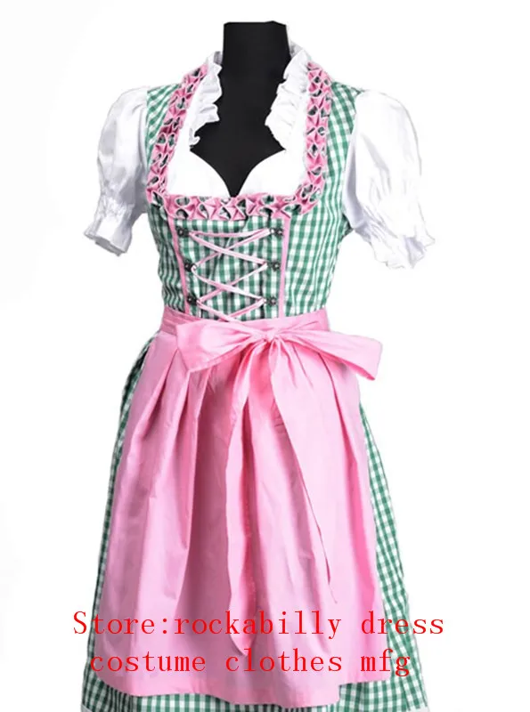 Новинка года пива Октоберфест Горничной карнавал фестиваль октября Dirndl юбка платье фартук Блузка Платье Костюм Обувь для девочек Для женщин нарядное платье
