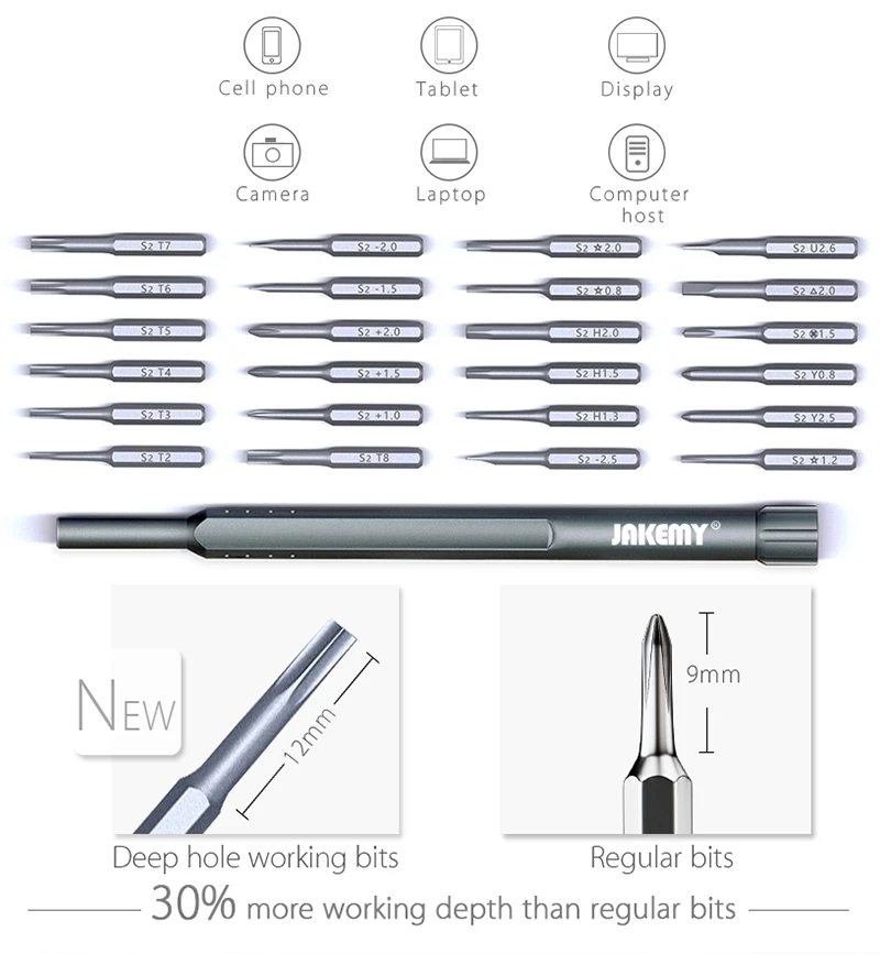 JAKEMY JM-8168 25 в 1 продукт профессиональный Прецизионный карманный портативный DIY ручной магнитный мини-шуруповерт Многофункциональный