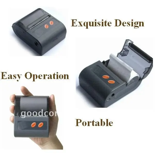 2 дюймовый карманный беспроводной bluetooth принтер с бесплатным SDK|bluetooth printer|pocket