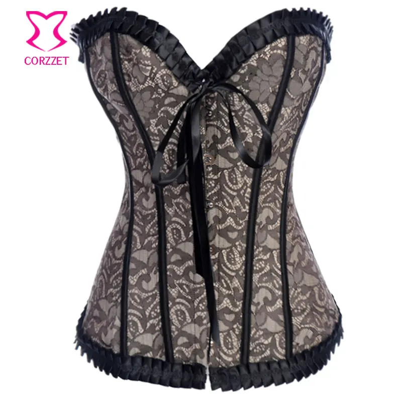Женский корсет бурлеск из жаккардовой ткани с цветочным принтом|corset|corset promcorset