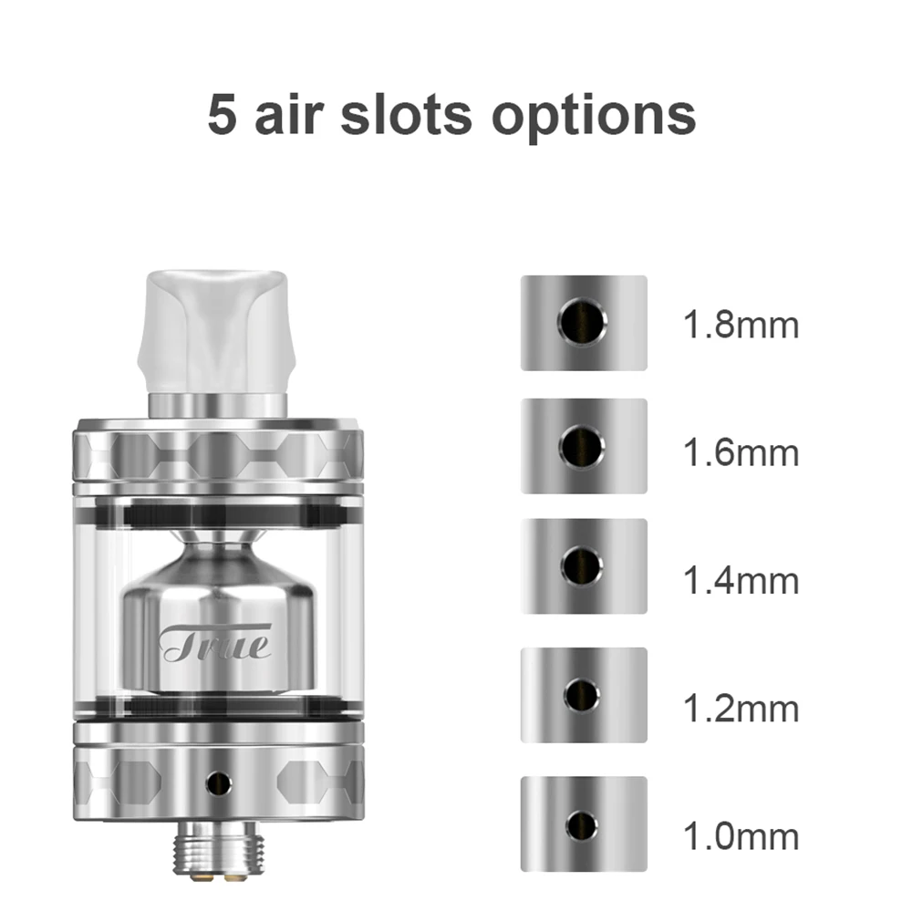 Ehpro True MTL RTA распылитель 510 резьба Регулируемая 2 0 мл 3 DIY одна катушка регулируемый