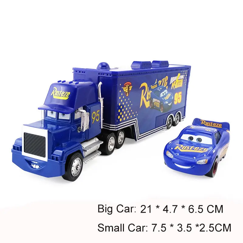 Disney Pixar Машинки 3 синий Lightning McQueen и синие нет. 95 тяжелый грузовик 1:55 модель детских
