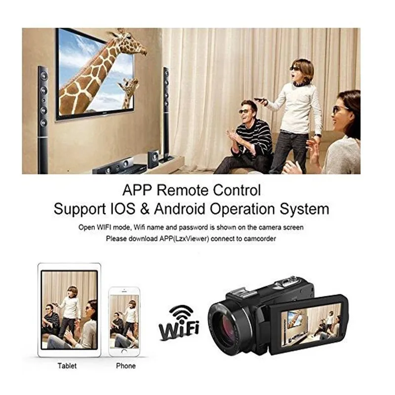 Ordro Full HD Цифровая видеокамера Камера DV 1080 P 24mp 3 &quotзум + штатив | Электроника