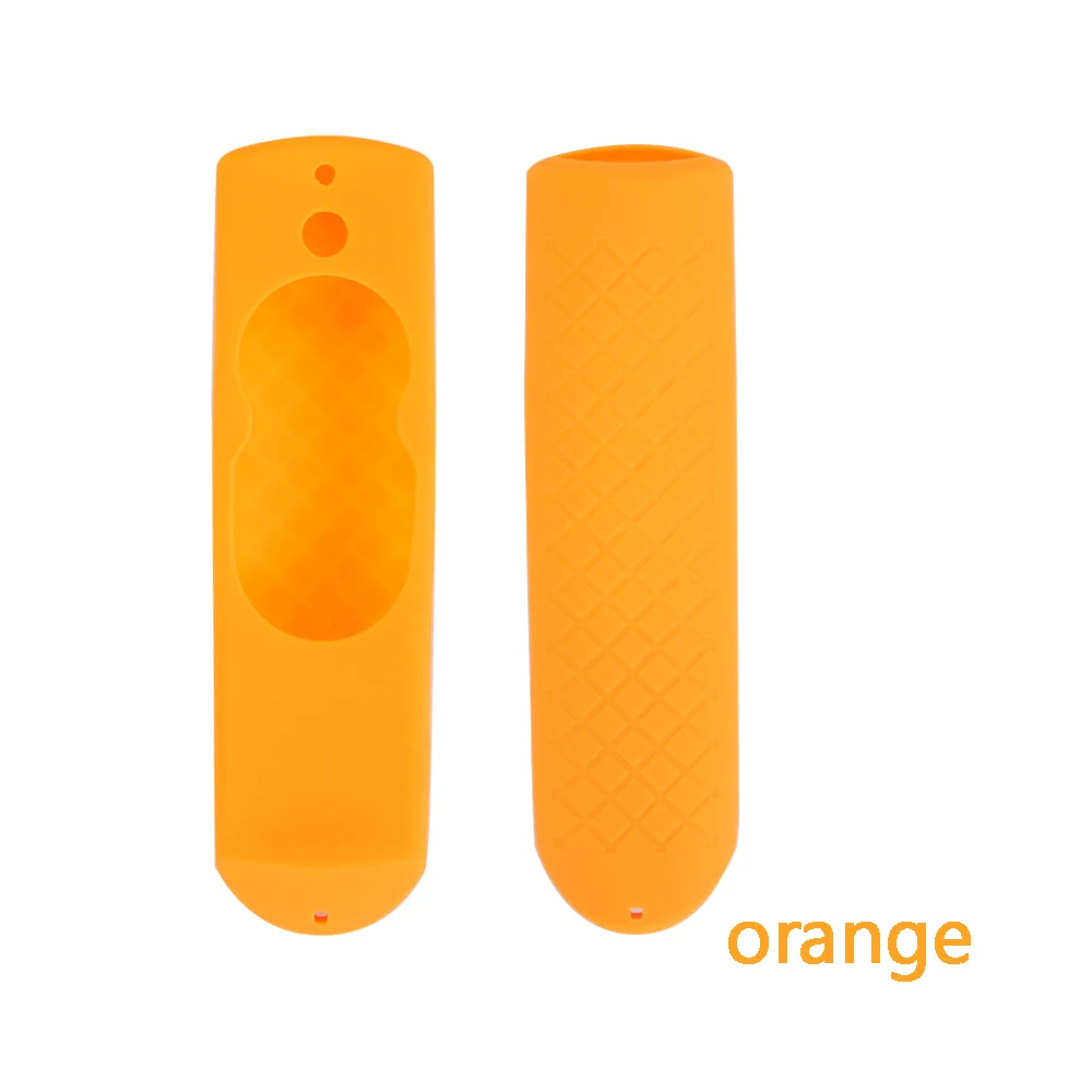 orange Модные, мягкие, силиконовые чехлы на пульте дистанционного управления, противоскользящий ударопрочный чехол для защиты от пыли, голосовой пульт дистанционного управления для Amazon Fire tv Stick - Цвет: orange