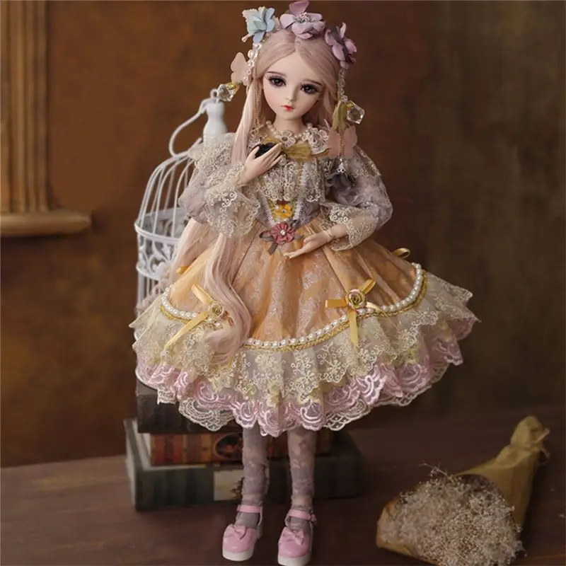 could change eye BJD кукла 1/3 карие глаза с BJD одежда парики обувь макияж ручной работы красота игрушки силиконовые Reborn кукла игрушка для детей - Цвет: could change eye