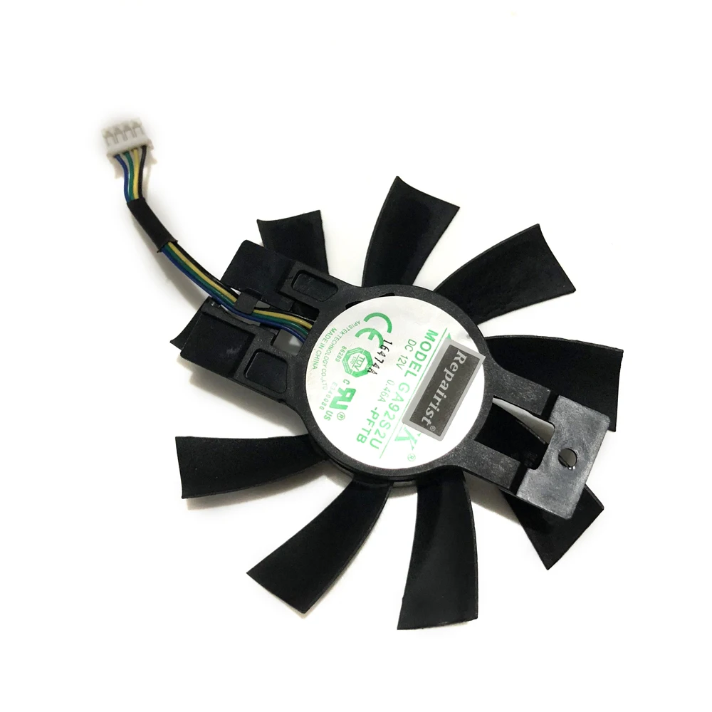 Kuroutoshikou RX570 GPU VGA кулер вентилятор охлаждения для GALAKURO RX 570 RD-RX570-E4GB Графика карт в