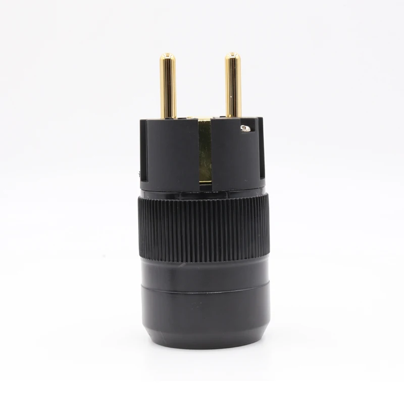 

Two pieces 24k Gold plated EU Male plug hifi schuko Power connectors