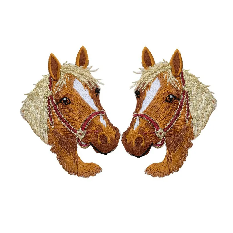 Maxsin маленькая милая вышитая лошадиной головой патч для детской одежды футболки