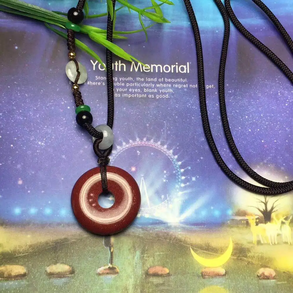 Натуральная киноварь императора качества кулон для защиты мира | Дом и сад