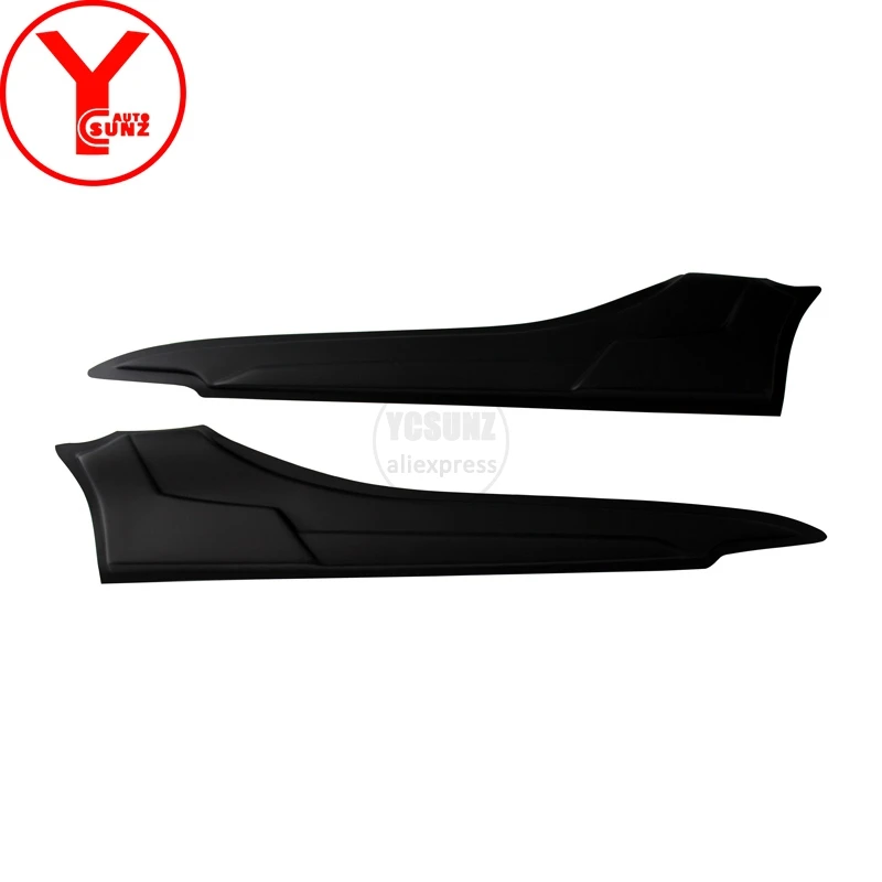 matte black YCSUNZ ABS Матовый Черный Боковая крышка капота для Mitsubishi Pajero Sport Montero triton L200 аксессуары - Цвет: matte black