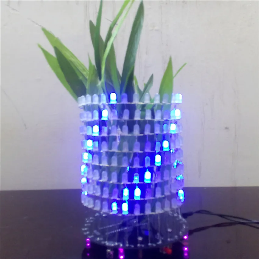Cnikesin DIY Мечта свет вертикальный кольцо Куба музыка спектр круговой решетки