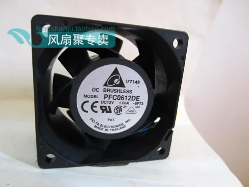Совершенно новый оригинальный Delta 6 см 6038 PFC0612DE 12V1.68A 4 контактный гиперкаратным