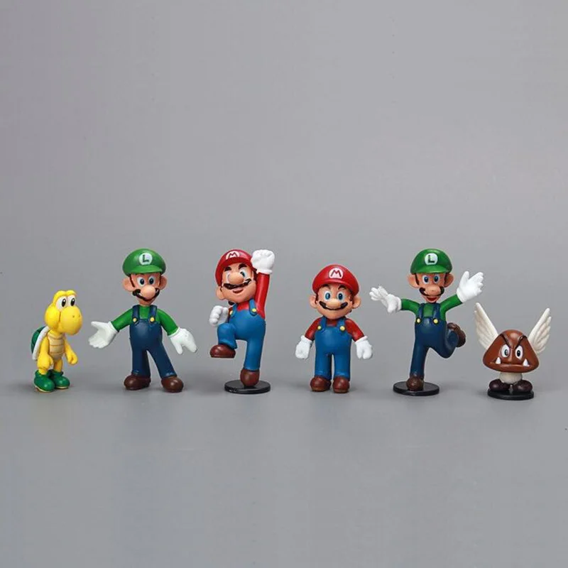 18 шт. супер человек Марио аниме мультфильм Действие игры игрушки Модель