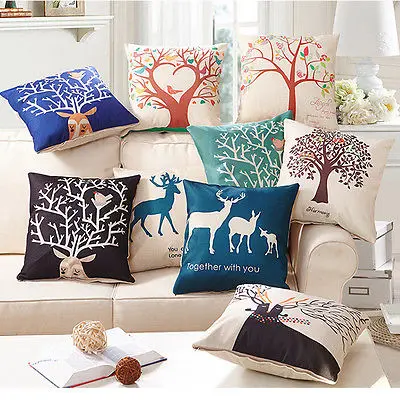 40*40 см для девочек с изображением кошки Льняные и хлопковые пледы диванных