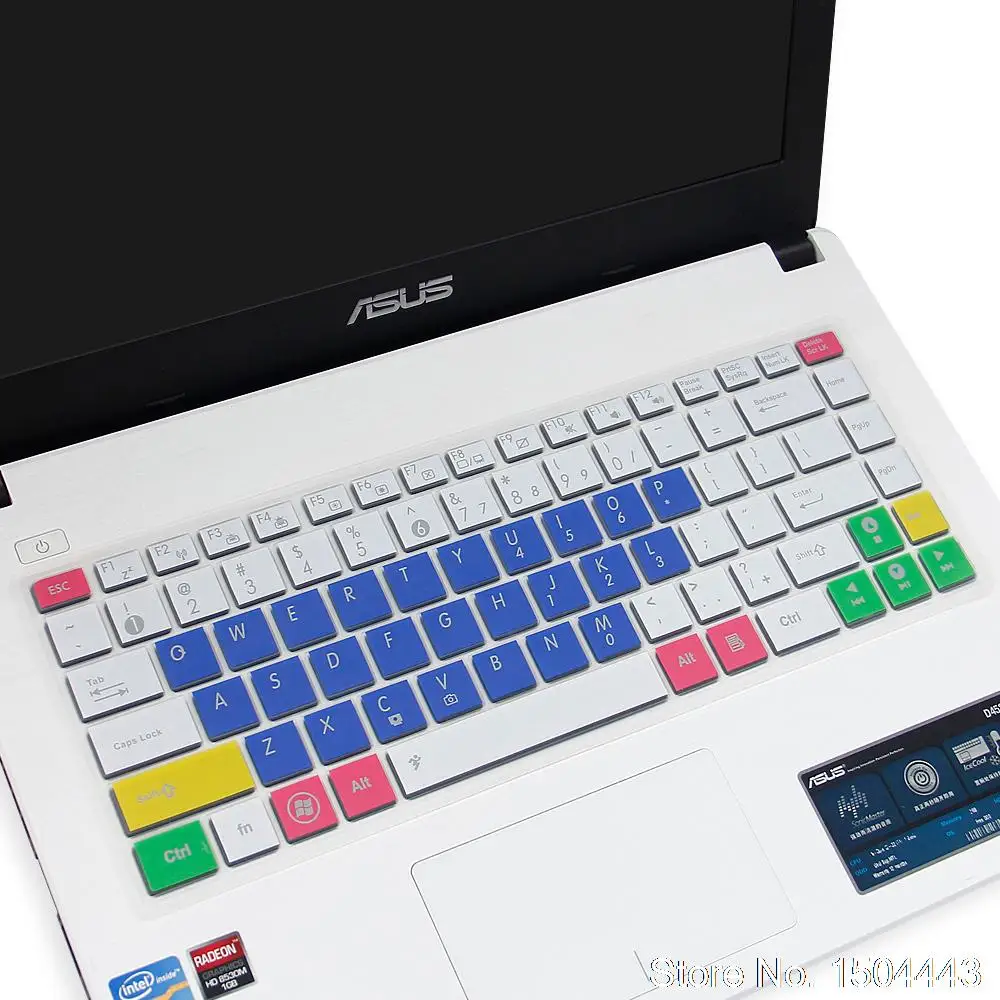 Силиконовый чехол для клавиатуры Asus защитная накладка 14 дюймовой w419l X45v r454 y481c a455l