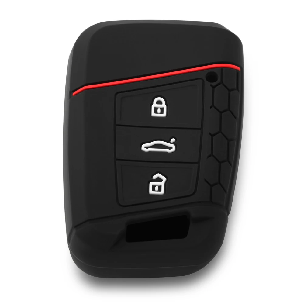 Силиконовый чехол для брелока Volkswagen VW Magotan Passat B8 Skoda A7 Smart Protector дистанционный 3 BTNS |
