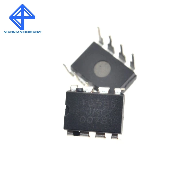 100 шт. JRC4558 4558 4558D DIP 8 интегрированный IC чип Двойной рабочий усилитель оригинальный