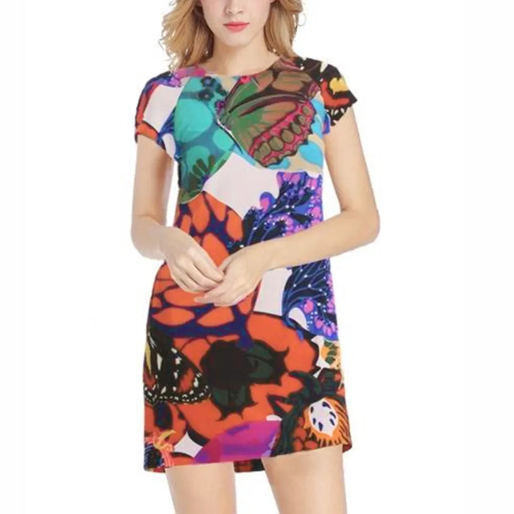 Модное платье для женщин s летние винтажные Boho Макси Вечерние пляжные цветочные