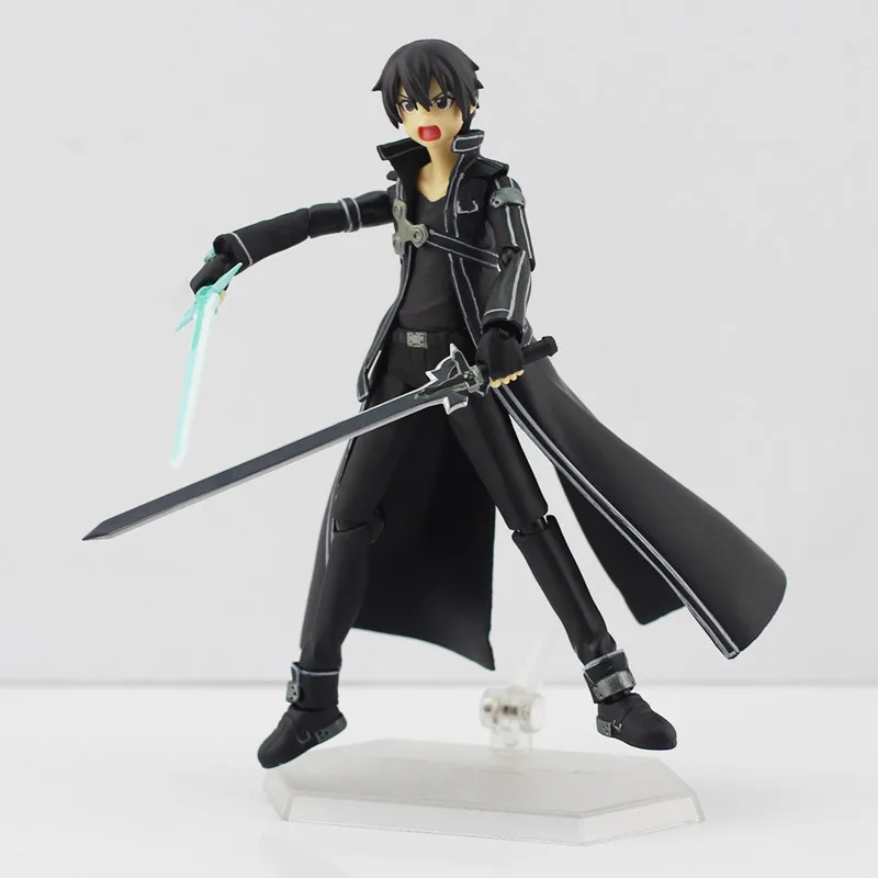Экшн фигурка киригая из аниме мастера меча 15 см|kirito figma|action figureart online |