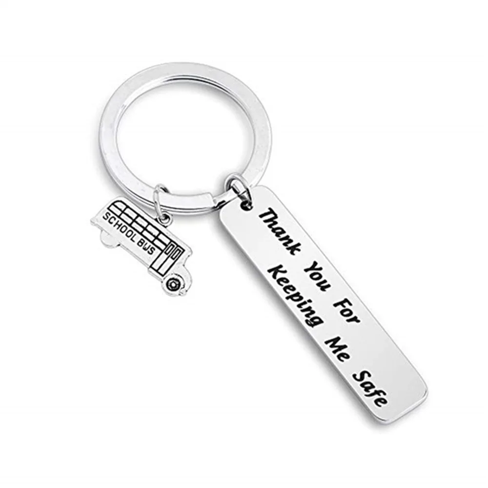 Thank You For Keeping Me Safe Bus Driver Keychain Key Chains Schoolbus Drivers Appreciation Gifts | Украшения и аксессуары