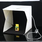 Складной студийный диффузный софтбокс 30 см 40 см со светодиодной подсветкой черный белый фон USB-кабель светодиодная подсветка аксессуары для фотостудии