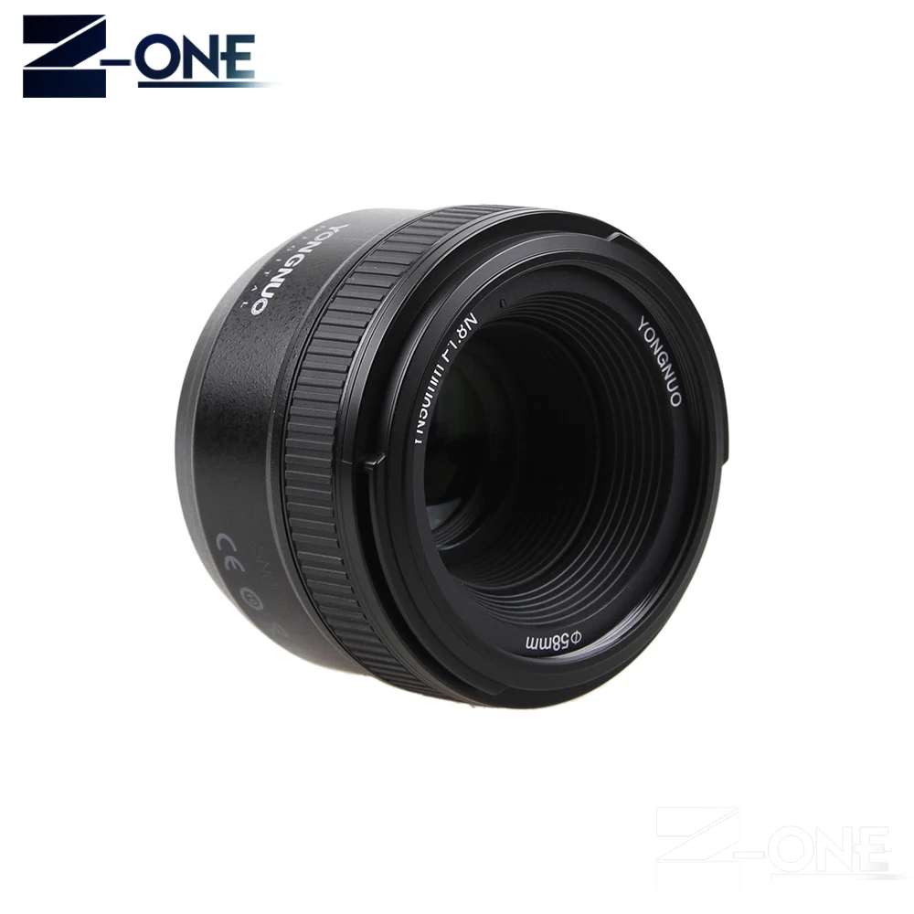 Объектив YONGNUO YN50mm F1.8 для камер Nikon большая диафрагма авто фокус объектив D800 D300 D700