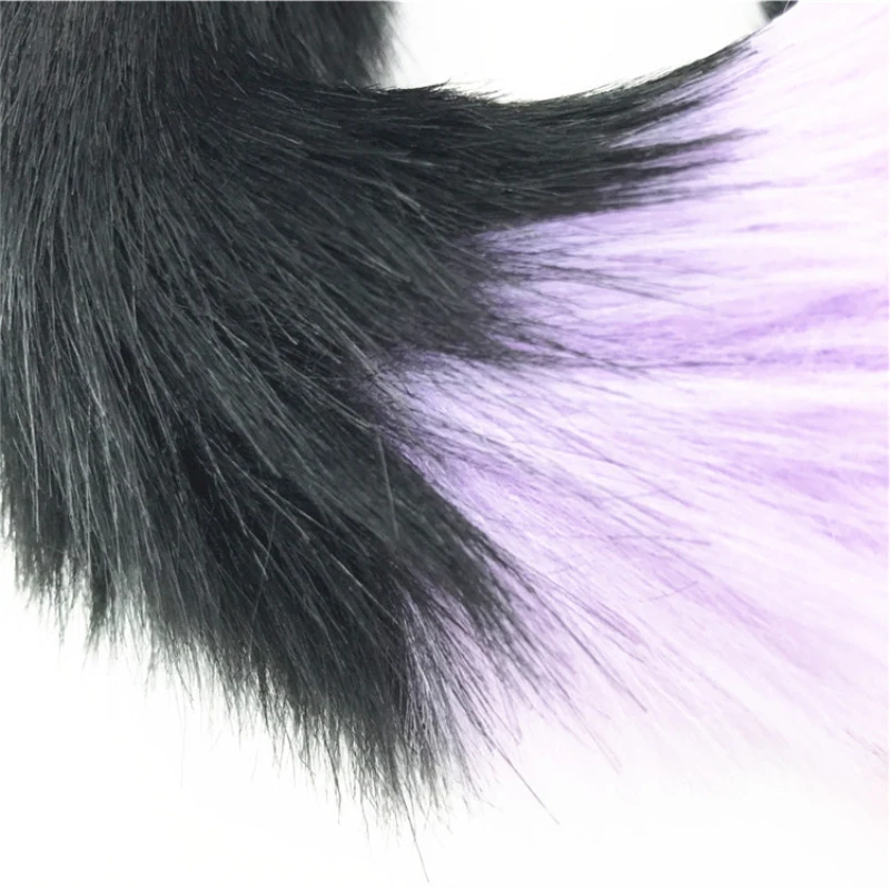 3 цвета силиконовая Анальная пробка Длинные Плюшевые хвосты лисий хвост большой