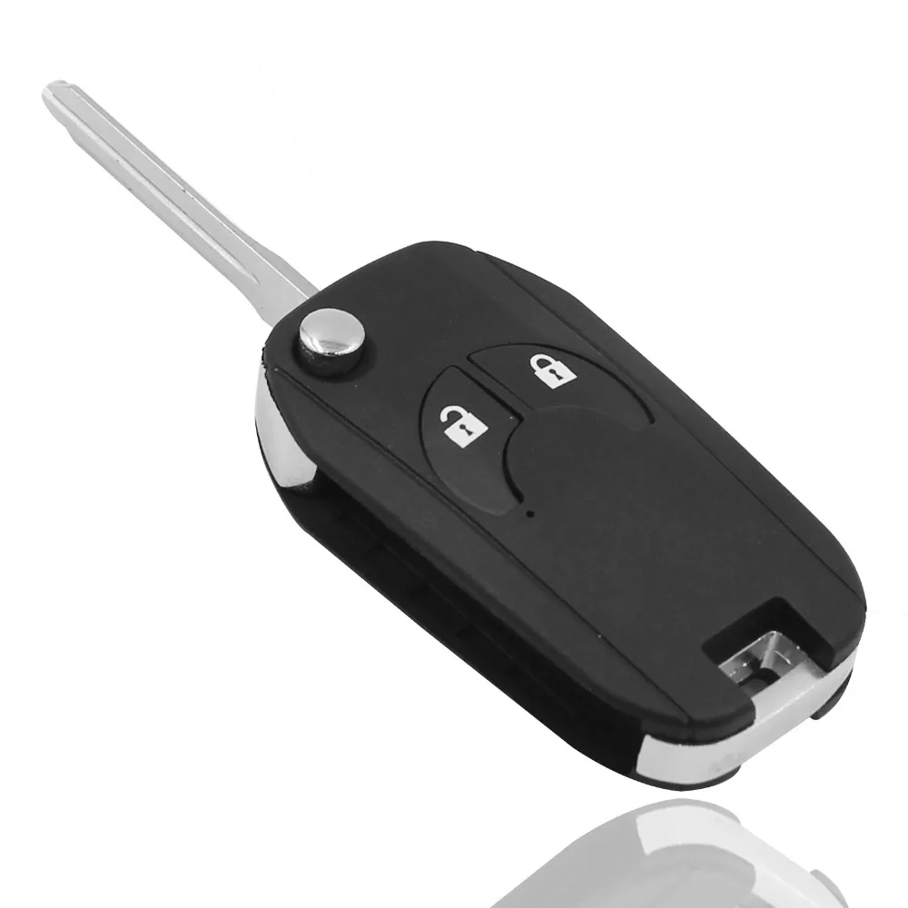 2 кнопки Смарт Флип складной дистанционный чехол для ключей оболочка Fob Nissan Cube Micra
