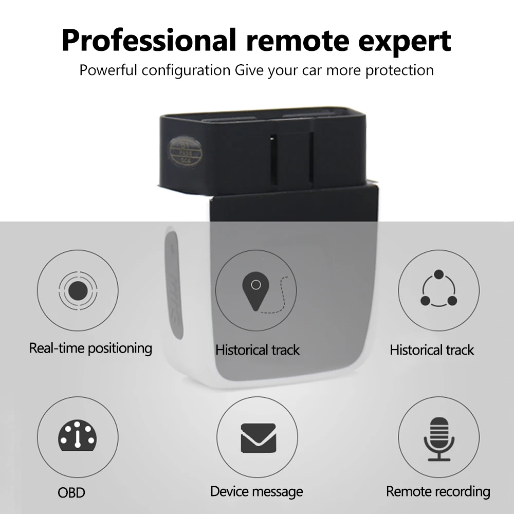 В режиме реального времени мини Plug Play OBD GPS Трекер obd Автомобильный gps трекер