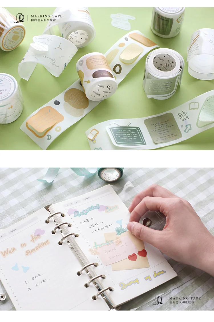 Kawaii милый цветок персик Васи клейкая лента DIY Скрапбукинг наклейка этикетка маскирующая лента корейские канцелярские принадлежности Школьные принадлежности