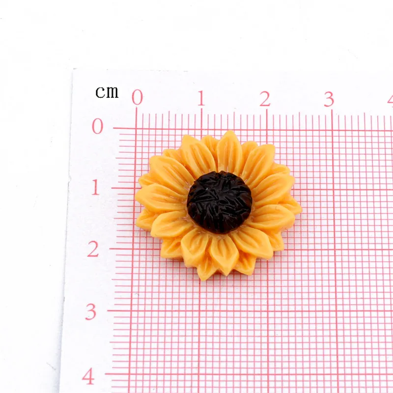 Имитация смолы ромашки 10 шт. кольцо нашивка брошь для рукоделия чехол телефона
