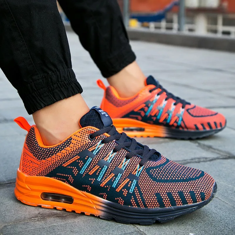KIEEUN 2018 air flyknit max мужская спортивная обувь для бега пара дышащая мягкая легкая