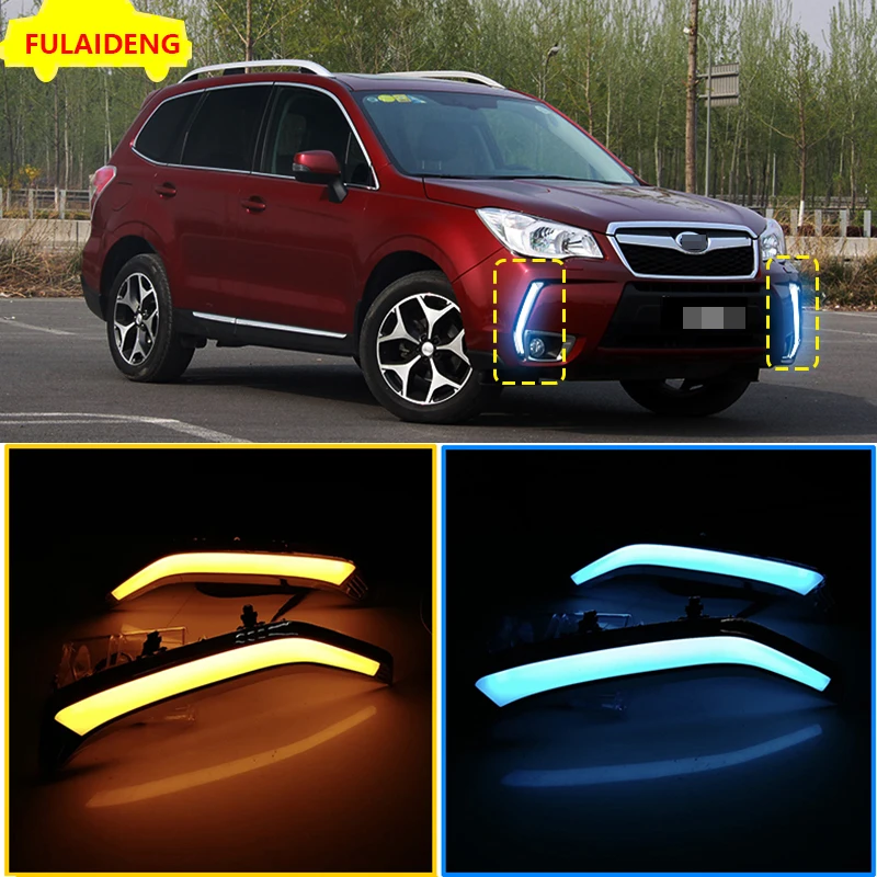 2 шт. для Subaru Forester 2013 2017 Авто Светодиодный дневной светильник осветительный