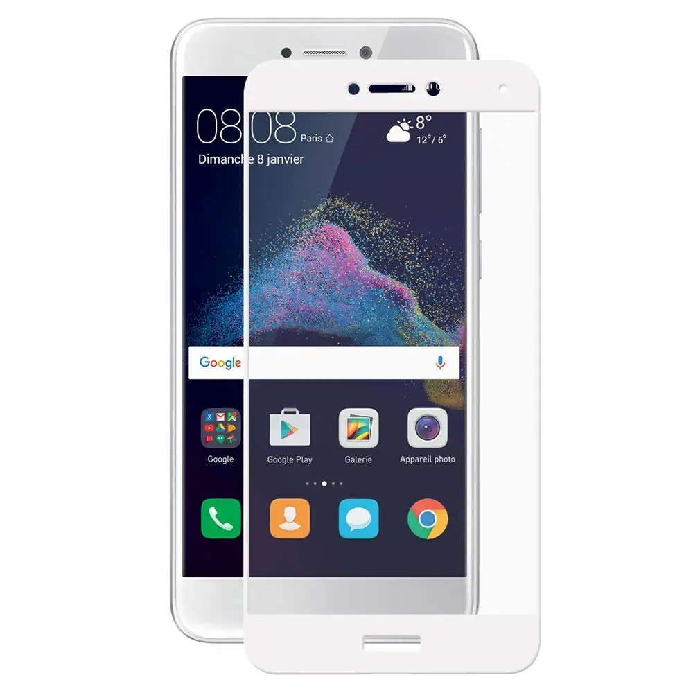 5D полное покрытие из закаленного стекла для Huawei P8 Lite 2017 Защитная пленка Honor 8 HD