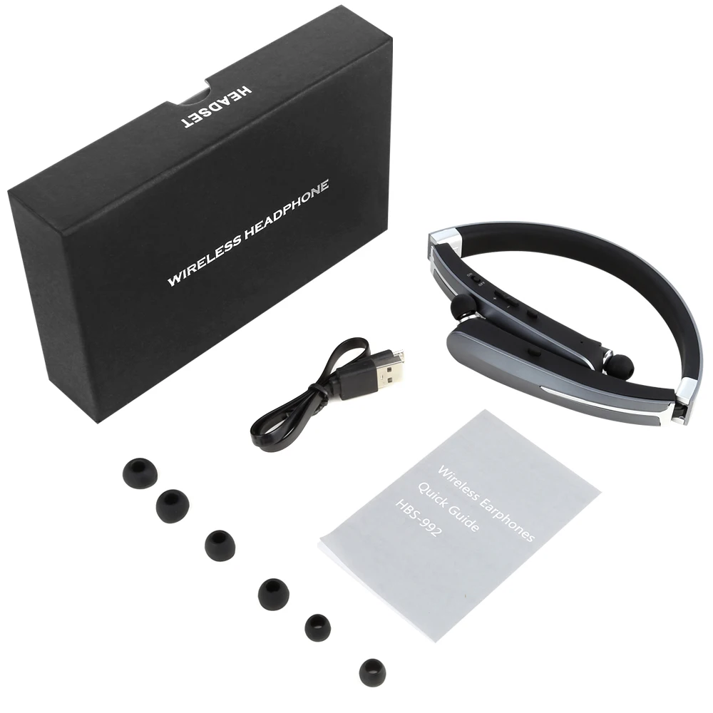 TOPROAD Bluetooth 4 1 беспроводные наушники Поддержка громкой связи вытяжные Складная