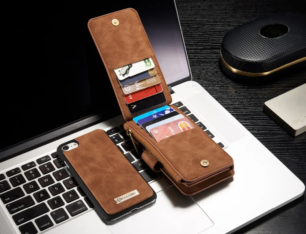 Роскошный кожаный чехол для iPhone X, 8, 7 Plus, 6, 6S Plus, флип-чехол с отделением для карт, чехол с магнитом, деловой чехол для телефона, для iPhone 7 Plus